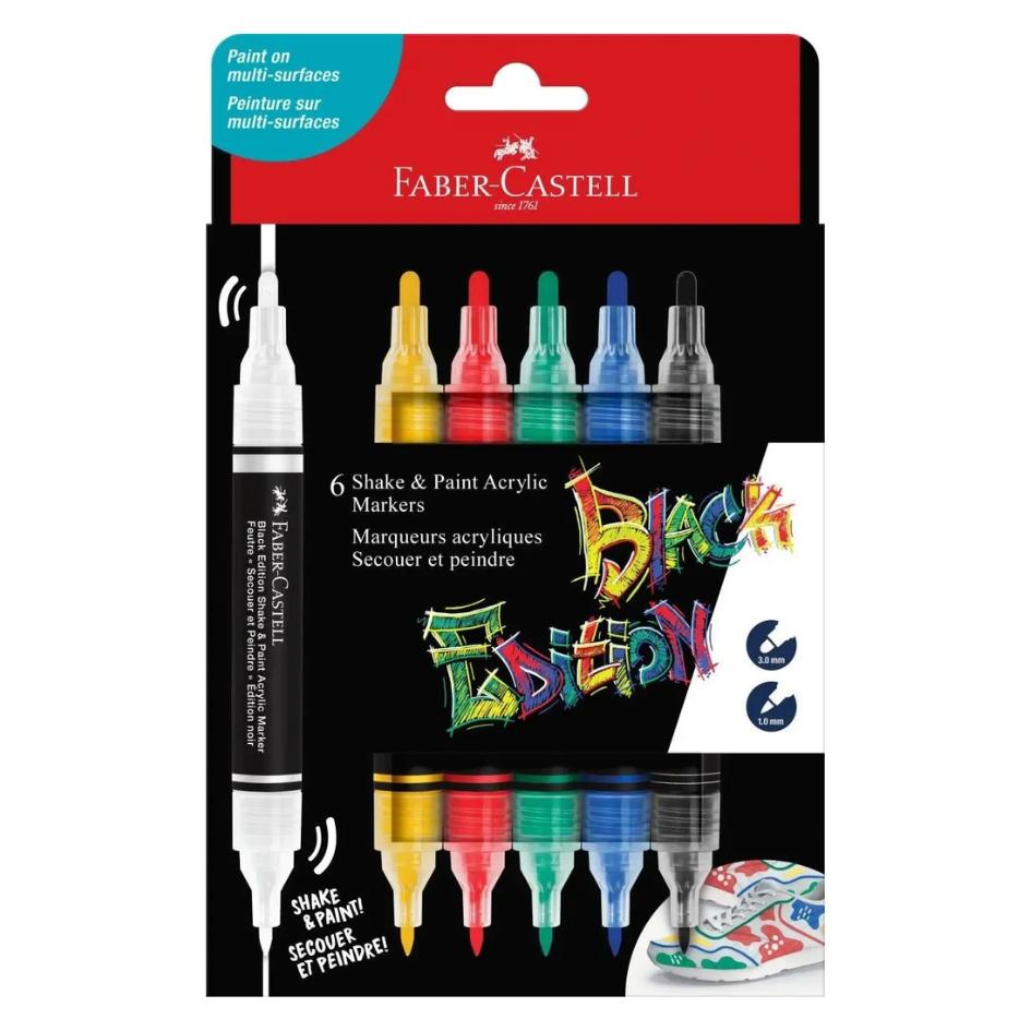 Black Edition Shake & Paint Acrylic Markers Classic